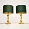 Vintage Brass Table Lamps, 1960, Set of 2 1