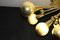 Goldfarbener Mercury Kronleuchter mit Kugeln aus Murano Glas in Form von Half Sputnik, 2000er 13