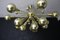 Goldfarbener Mercury Kronleuchter mit Kugeln aus Murano Glas in Form von Half Sputnik, 2000er 9