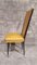 Mid-Century Dining Chairs in Gold Vinyl & Macassar by N.F.Ameublement, 1950s, Set of 6, Image 6