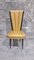Mid-Century Dining Chairs in Gold Vinyl & Macassar by N.F.Ameublement, 1950s, Set of 6 7