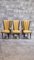 Mid-Century Dining Chairs in Gold Vinyl & Macassar by N.F.Ameublement, 1950s, Set of 6 4