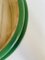 Wood with Green Frame Round Mirror, 1960s 7