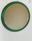 Wood with Green Frame Round Mirror, 1960s 2