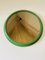 Wood with Green Frame Round Mirror, 1960s 5