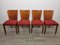 Art Deco Dining Chairs by Jindrich Halabala, 1940s, Set of 4 13
