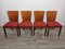 Art Deco Dining Chairs by Jindrich Halabala, 1940s, Set of 4 11