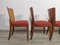 Art Deco Dining Chairs by Jindrich Halabala, 1940s, Set of 4, Image 5