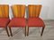 Art Deco Dining Chairs by Jindrich Halabala, 1940s, Set of 4 14