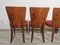 Art Deco Dining Chairs by Jindrich Halabala, 1940s, Set of 4 7