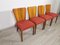 Art Deco Dining Chairs by Jindrich Halabala, 1940s, Set of 4 12