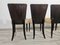 Art Deco Dining Chairs by Jindrich Halabala, 1940s, Set of 4 16