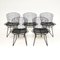 Vintage Draht Esszimmerstühle von Harry Bertoia zugeschrieben Knoll von Knoll Inc. / Knoll International, 1960, 5er Set 1