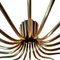 Lámpara de araña grande de latón, años 50, Imagen 5