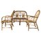 Bamboo and Wicker Sofa and Armchairs, 1960s, Set of 3, Image 2