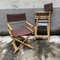Director Chairs in Bamboo and Alcantara by Gervasoni Udine, 1960s, Set of 2, Image 2