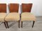 Art Deco Dining Chairs by Jindrich Halabala, 1940s, Set of 4 6