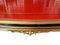 Gilt Table with Red Lacquered Top, 1940s 7
