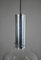 Glass and Chrome Ceiling Cylinder Lamp from the Glashütte Limburg, Germany, 1970s, Image 12