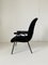 Fauteuil en Velours Noir, 1960s 3