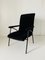 Black Velvet Armchair, 1960s, Image 1
