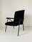 Black Velvet Armchair, 1960s, Image 2