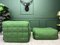 Vintage Kashima Lounge Chair with Footstool by M Ducaroy for Ligne Roset, Set of 2 4