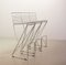 Kreuzschwinger Bar Stools in Chromed Steel by Till Behrens for Schlubach, Germany, 1980s, Set of 3 2