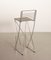 Kreuzschwinger Bar Stools in Chromed Steel by Till Behrens for Schlubach, Germany, 1980s, Set of 3 8