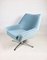 Light Blue Swivel Chair attributed to Veb Metallwaren Naumburg, 1980s, Image 5