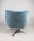 Light Blue Swivel Chair attributed to Veb Metallwaren Naumburg, 1980s, Image 9