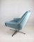Light Blue Swivel Chair attributed to Veb Metallwaren Naumburg, 1980s 7
