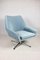 Light Blue Swivel Chair attributed to Veb Metallwaren Naumburg, 1980s, Image 1