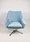 Light Blue Swivel Chair attributed to Veb Metallwaren Naumburg, 1980s 8