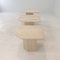 Tables Basses ou d'Appoint en Travertin, Italie, 1980s, Set de 3 4