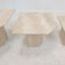 Italian Travertine Coffee or Side Tables, 1980s, Set of 3 17