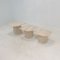 Italian Travertine Coffee or Side Tables, 1980s, Set of 3 1