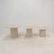 Italian Travertine Coffee or Side Tables, 1980s, Set of 3 3