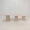 Italian Travertine Coffee or Side Tables, 1980s, Set of 3, Image 3