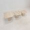 Italian Travertine Coffee or Side Tables, 1980s, Set of 3 6