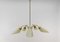 Mid-Century Modern Sputnik Ceiling Lamp in Glass and Brass, 1950s, Image 3