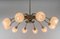 Mid-Century Modern Glass Sputnik Ceiling Lamp in the Style of Arteluce, 1950s, Image 7