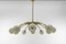 Mid-Century Modern Glass Sputnik Ceiling Lamp in the Style of Arteluce, 1950s, Image 6