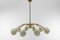 Mid-Century Modern Glass Sputnik Ceiling Lamp in the Style of Arteluce, 1950s 2