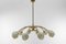 Mid-Century Modern Glass Sputnik Ceiling Lamp in the Style of Arteluce, 1950s, Image 2