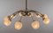 Mid-Century Modern Glass Sputnik Ceiling Lamp in the Style of Arteluce, 1950s, Image 8