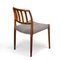Model 83 Dining Chairs in Rosewood by Niels O. Moller, 1960s, Set of 5, Image 13