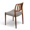 Model 83 Dining Chairs in Rosewood by Niels O. Moller, 1960s, Set of 5, Image 12