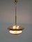 Lámpara de araña Bauhaus de latón atribuida a Franta Anyz, años 20, Imagen 4