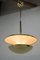 Lámpara de araña Bauhaus de latón atribuida a Franta Anyz, años 20, Imagen 8
